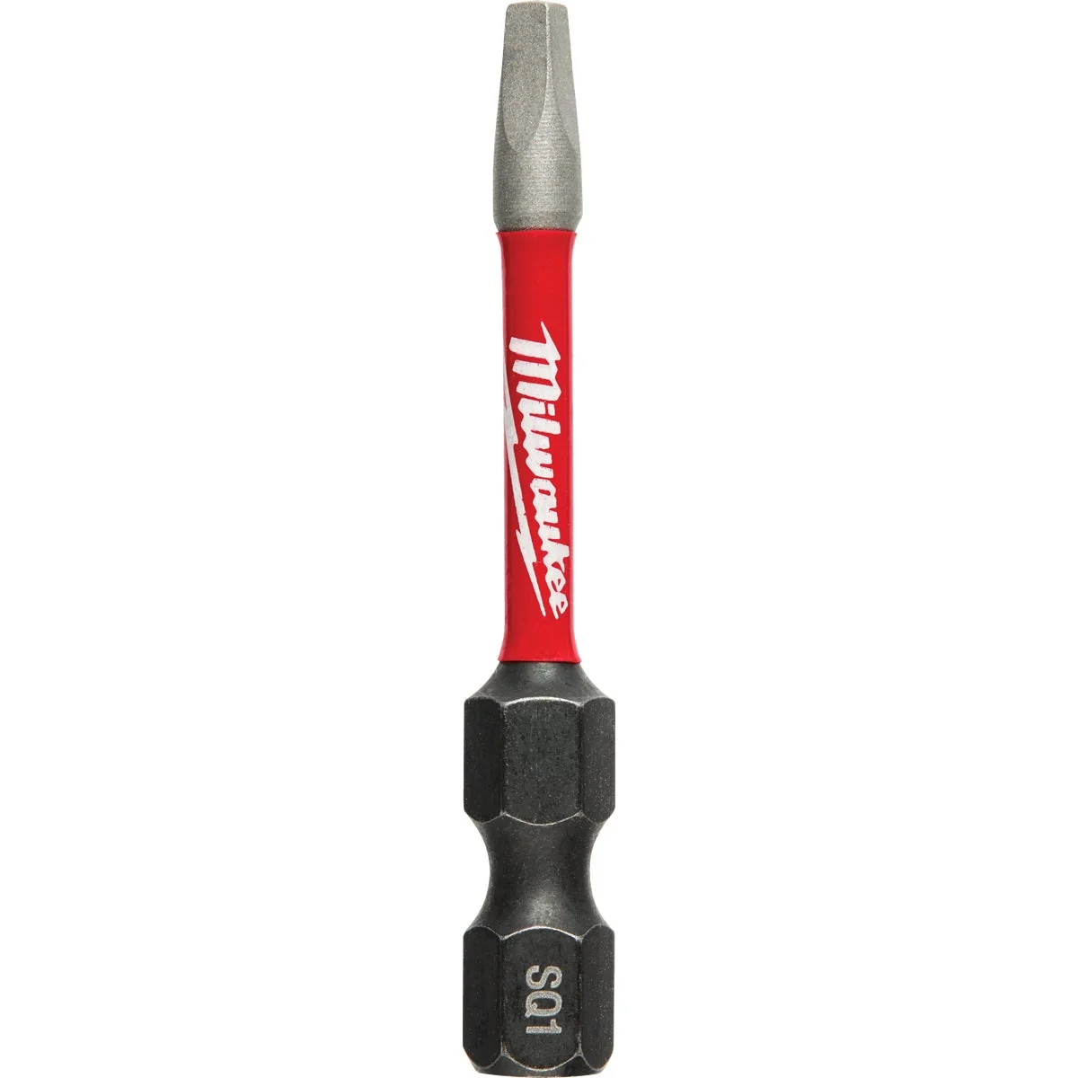 Exclusive Milwaukee Shockwave 1 Square Recess 2 In. Power Impact Screwdriver Bit Selected