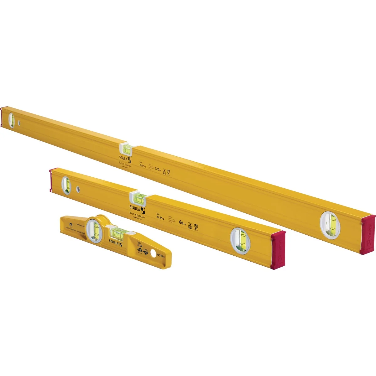 Elegant Stabila Pro Aluminum Three Level Set 48 In. 24 In. 12 In. with Case Fashionable