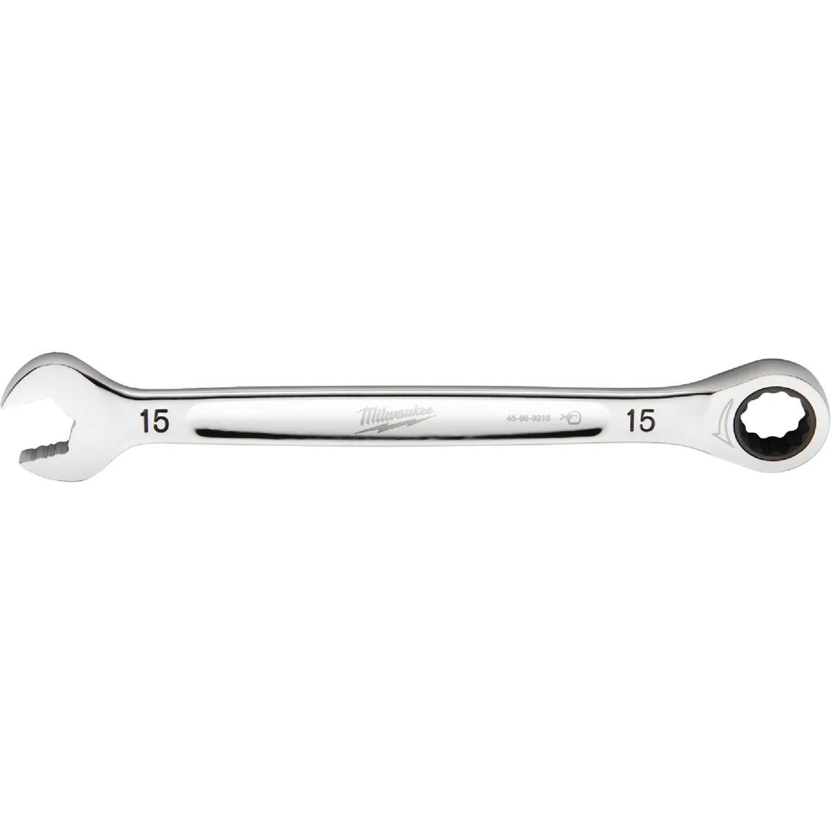 Environmentally Friendly Milwaukee Metric 15 mm 12-Point Ratcheting Combination Wrench Easy-to-Use