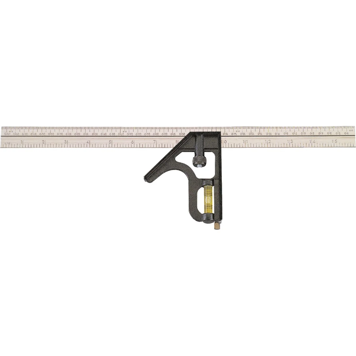 Minimalist Johnson Level 16 In. English Metric Professional Combination Square Effective