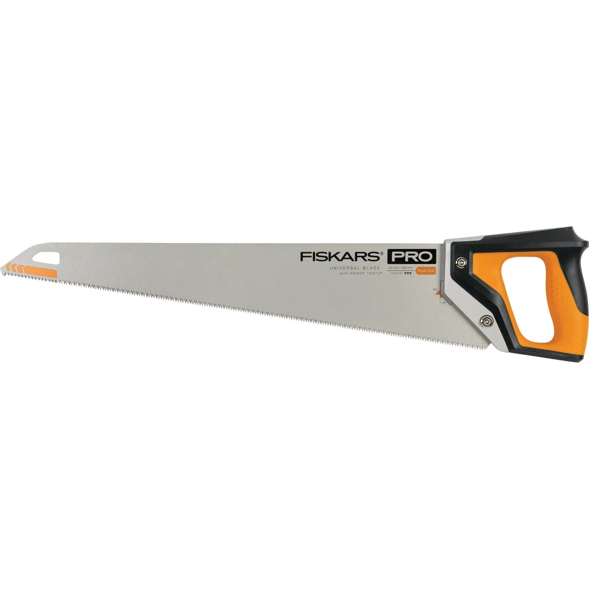 Official Fiskars Pro POWER TOOTH 22 In. L Blade Metal Handle Hand Saw with Sheath Premium