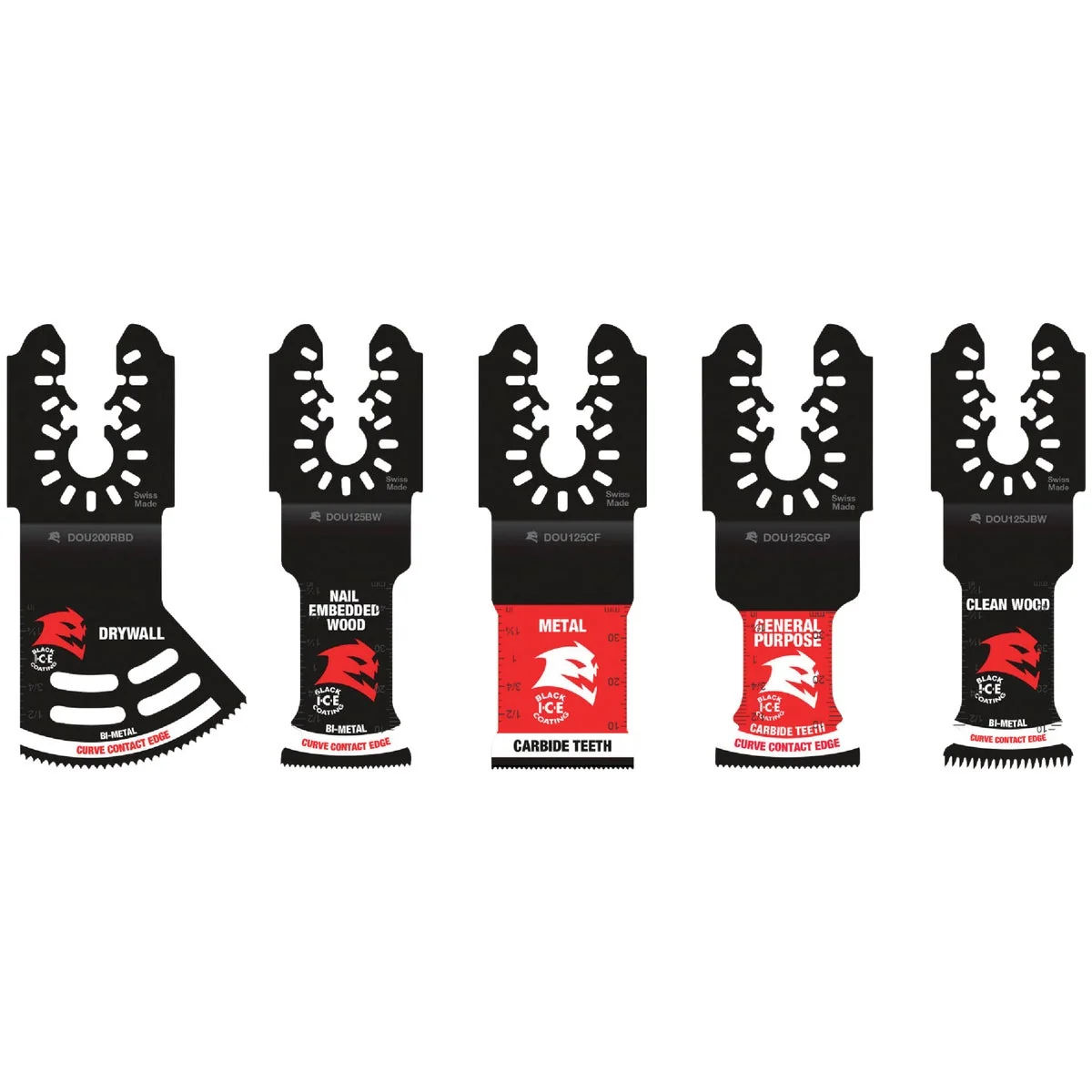 World-Class Diablo Universal Fit General Purpose Oscillating Blade Set 5-Piece Powerful