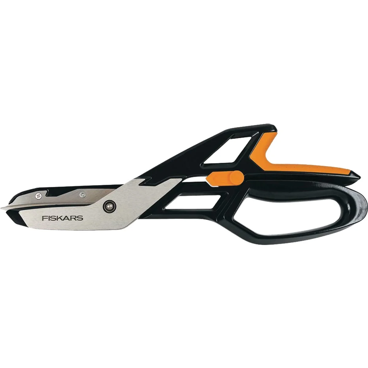 Innovative Fiskars PowerArc Easy Action 13 In. Aluminum Tin Snips Verified