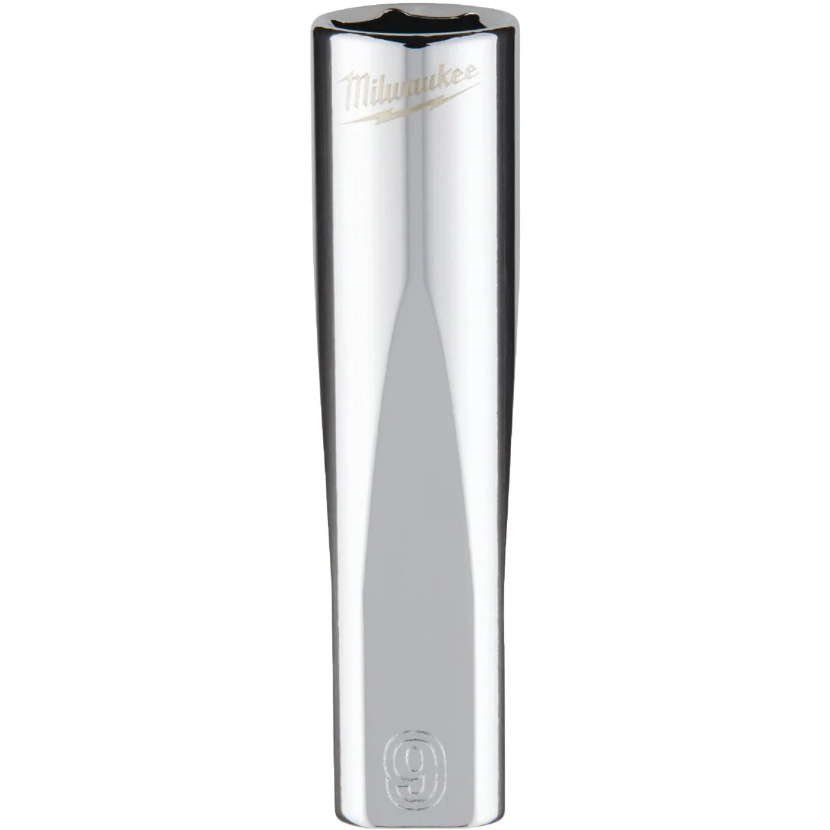 Prestigious Milwaukee 1 4 In. Drive 9 mm 6-Point Deep Metric Socket with FOUR FLAT Sides Reusable