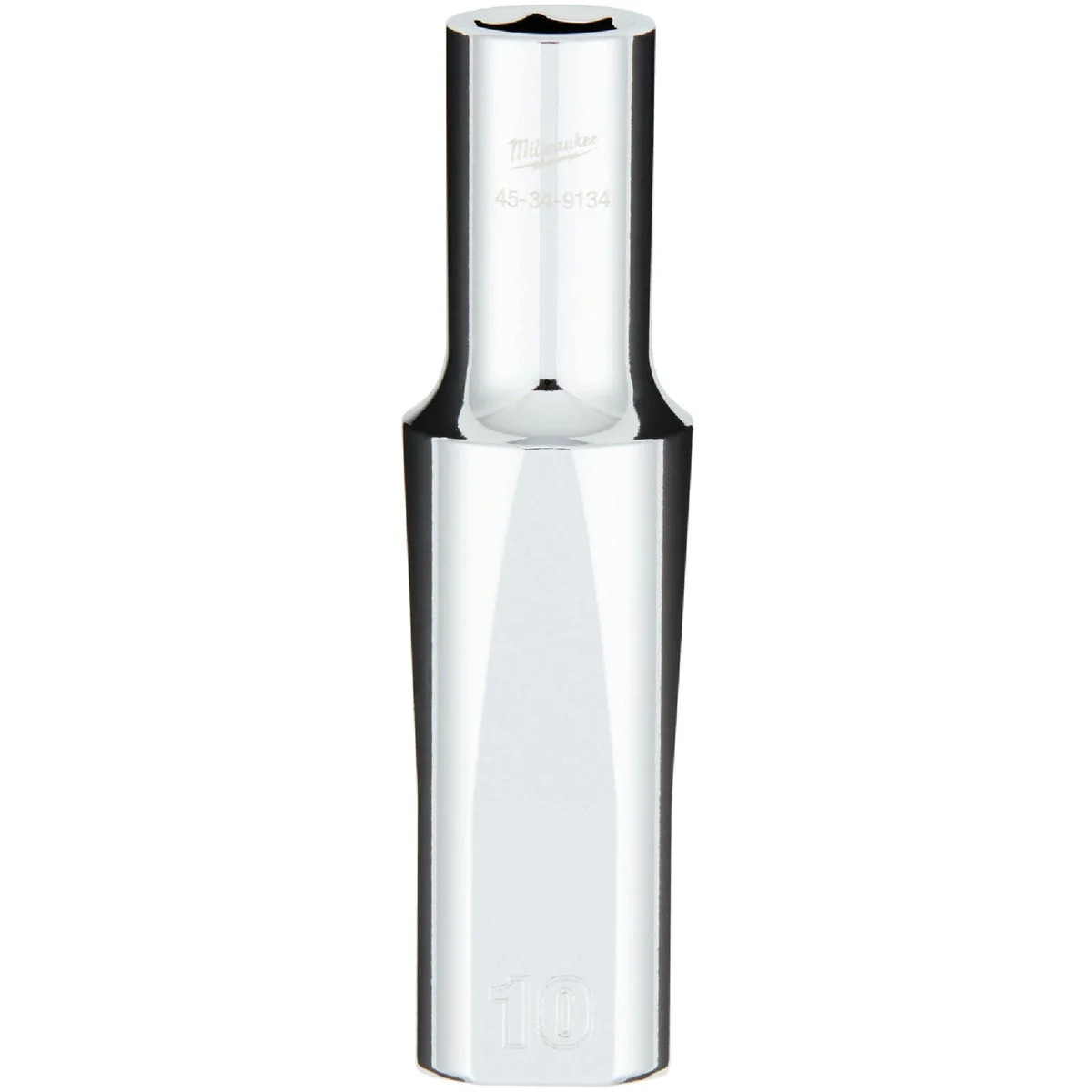 Sophisticated Milwaukee 1 2 In. Drive 10 mm 6-Point Deep Metric Socket with FOUR FLAT Sides High-Grade