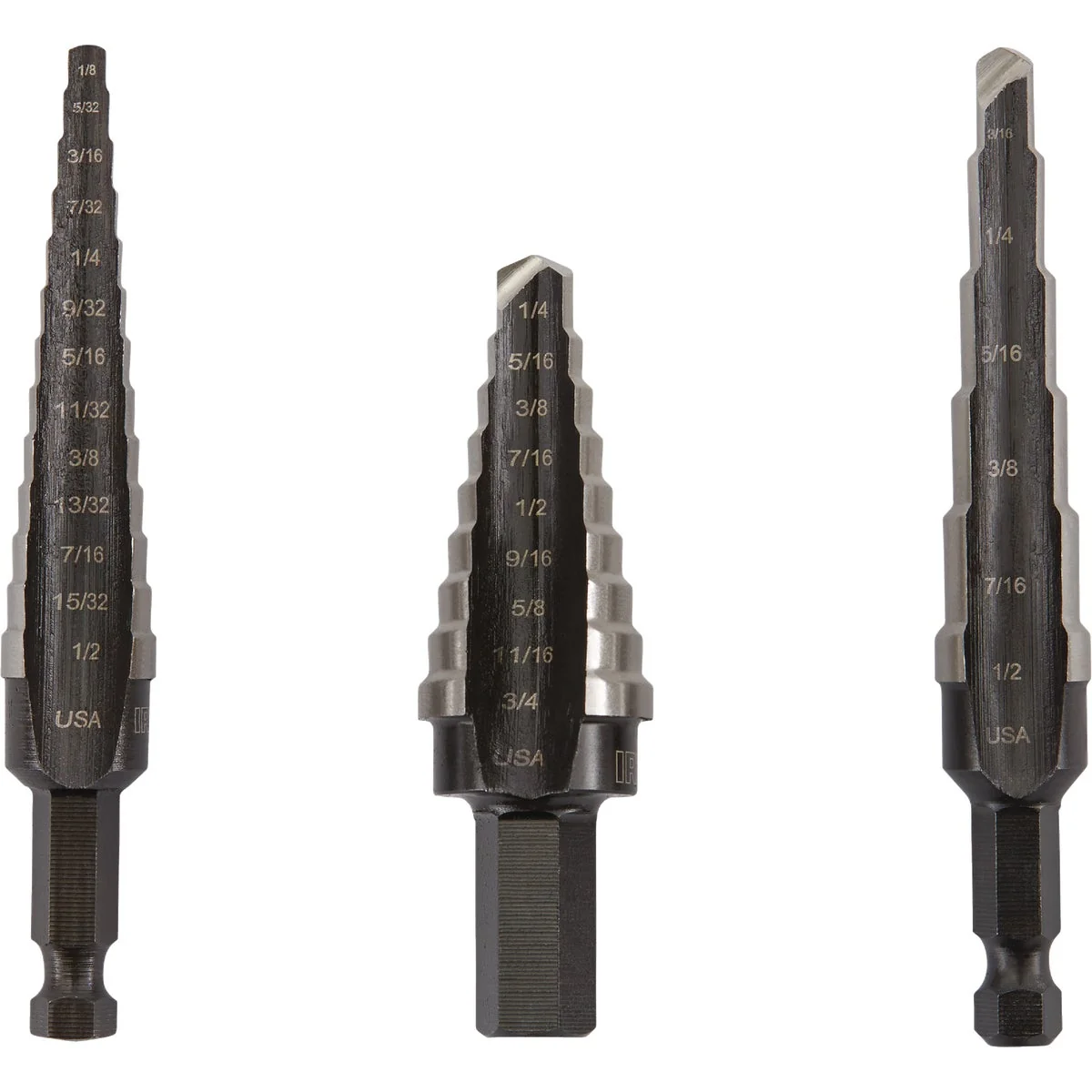 Eco-Friendly Irwin Unibit 3-Piece High-Speed Steel Step Drill Bit Set 1 2 3 Versatile
