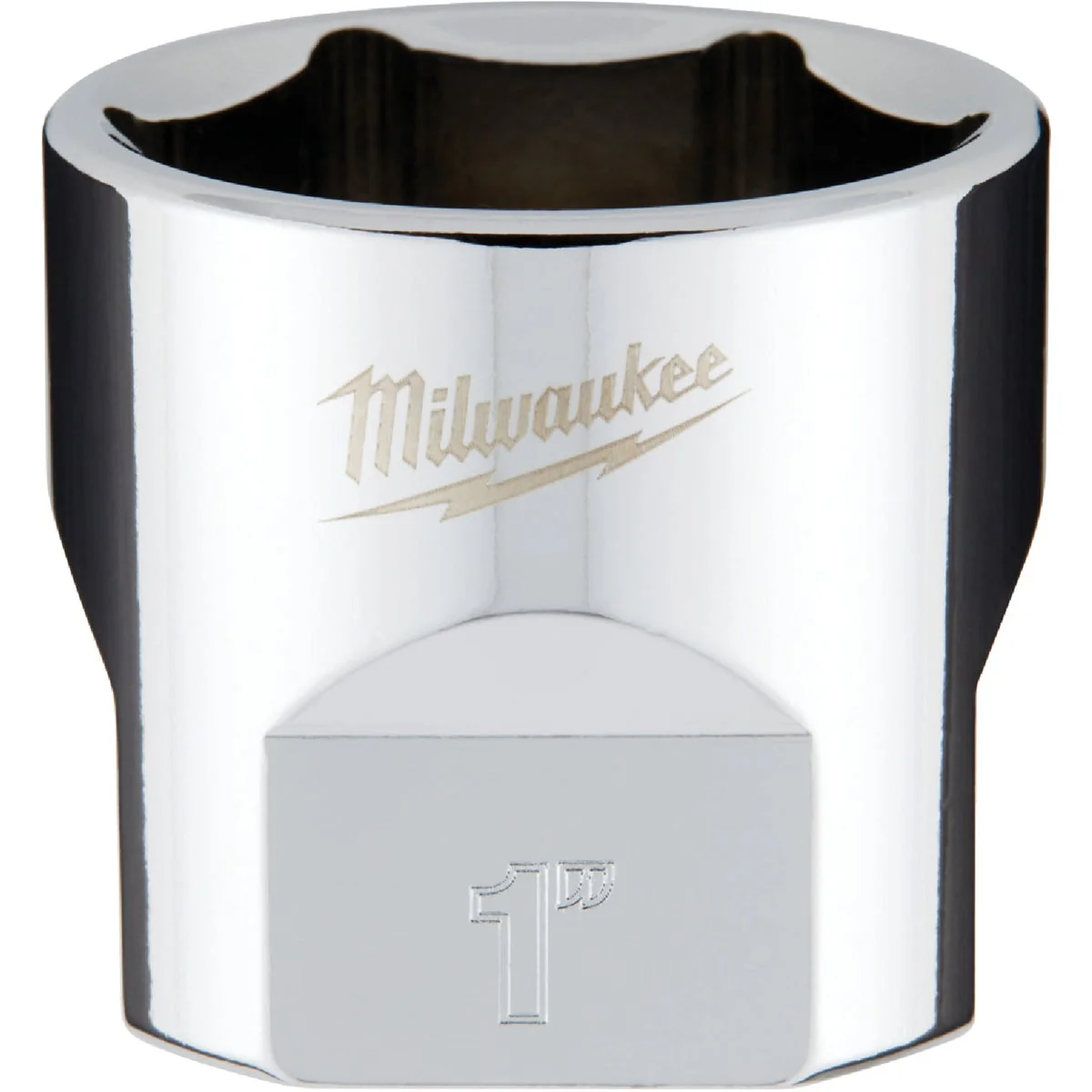 Convenient Milwaukee 3 8 In. Drive 1 In. 6-Point Shallow Standard Socket with FOUR FLAT Sides Consistent