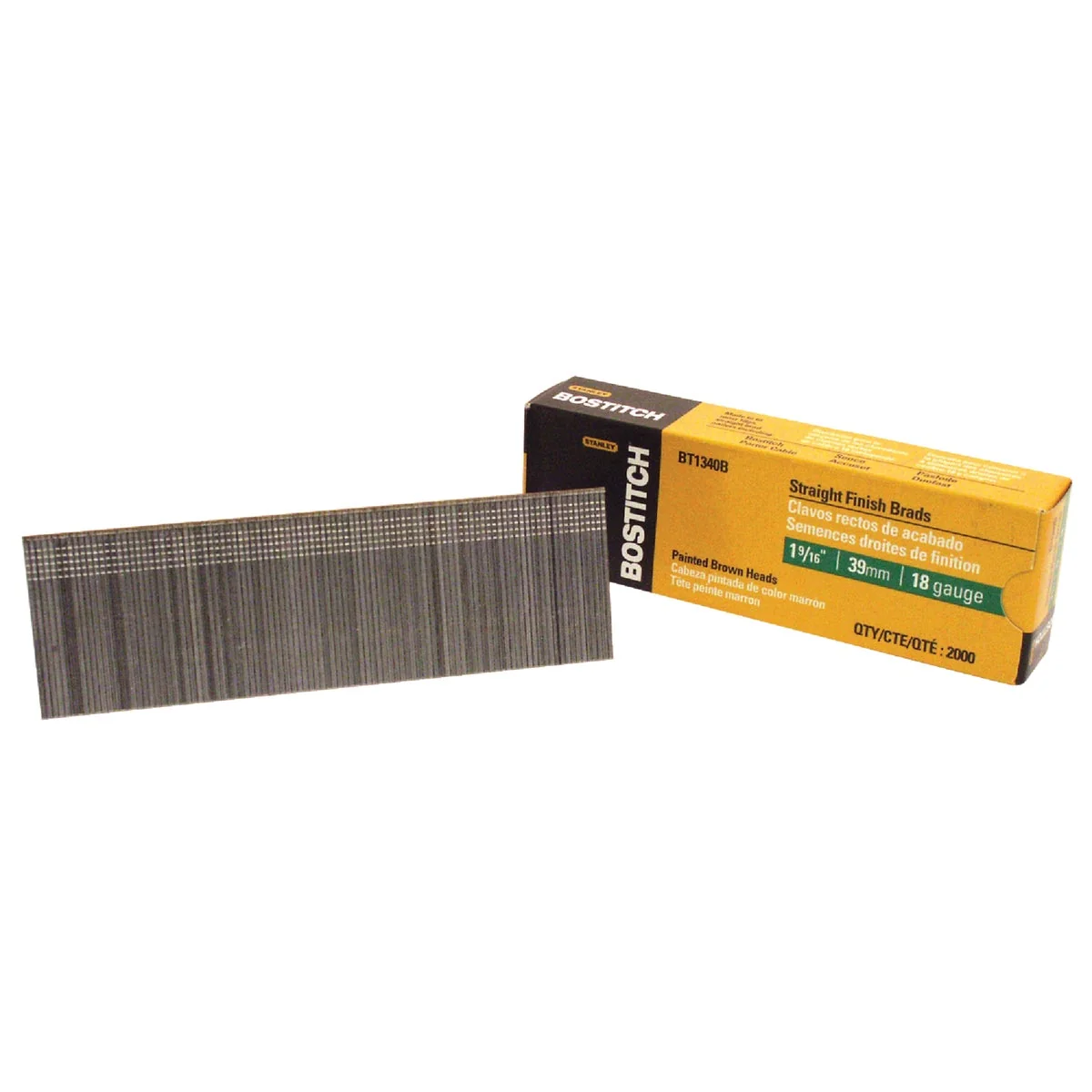 Responsible Bostitch 18-Gauge Coated Brad Nail 1-9 16 In. 2000 Ct. Reliable