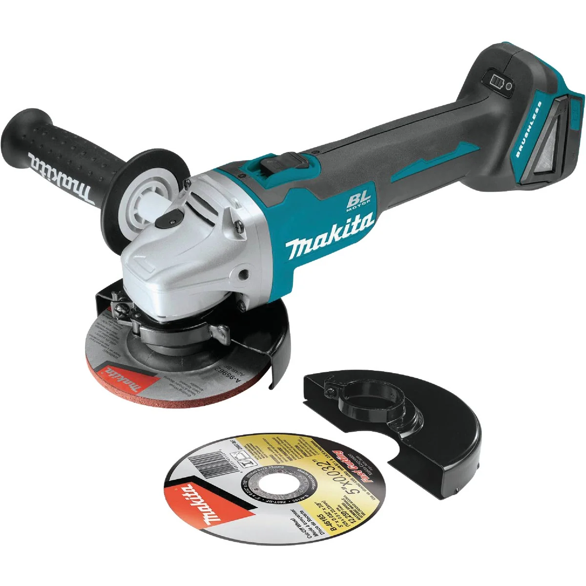 Easy-to-Use Makita 18 Volt LXT Lithium-Ion 4-1 2 In. - 5 In. Brushless Cordless Angle Grinder Cut-Off Tool Bare Tool Certified