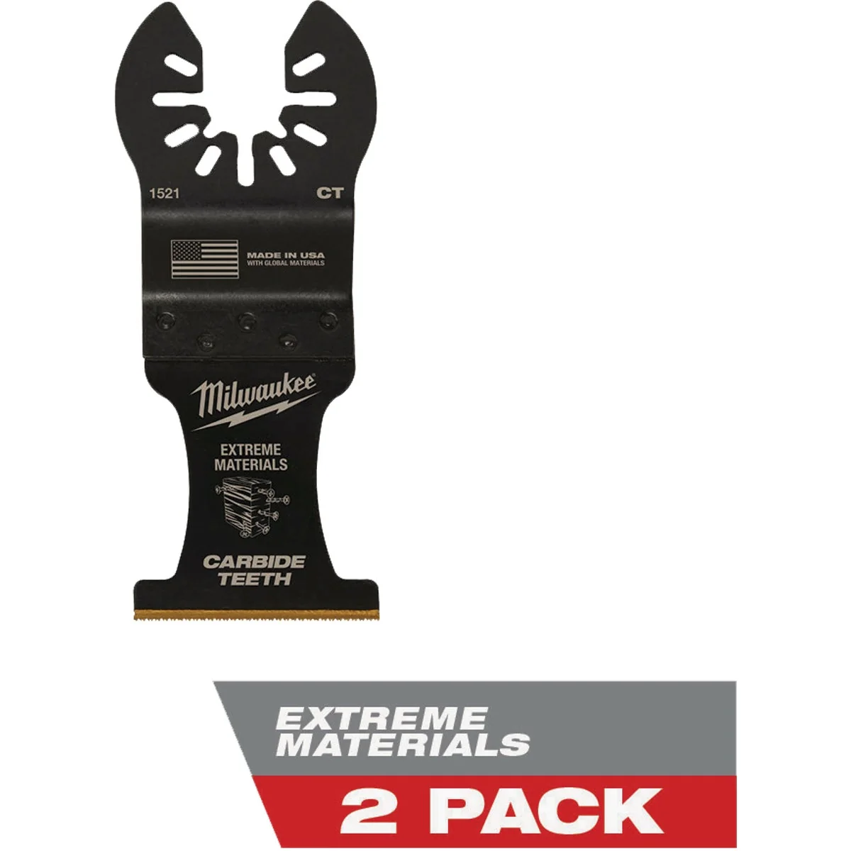 Advanced Milwaukee OPEN-LOK 1-3 8 In. Titanium Enhanced Carbide Teeth Multi-Material Oscillating Blade 2-Pack Smart