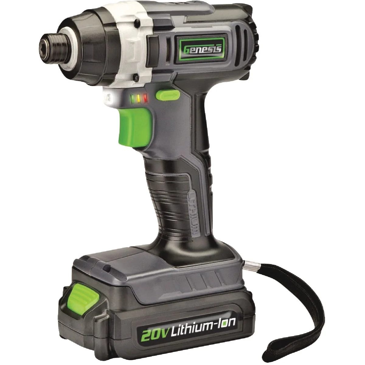 Verified Genesis 20V Lithium-Ion 1 4 In. Hex Cordless Impact Driver Kit Natural