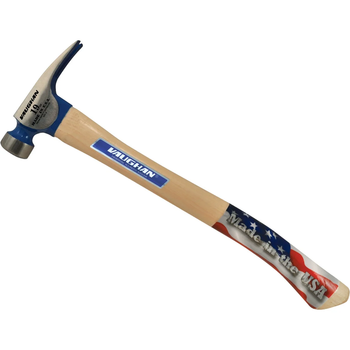Selected Vaughan BlueMax California 19 Oz. Milled-Face Framing Hammer with Hickory Handle Trendy