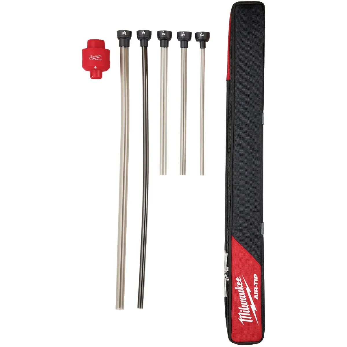 Advanced Milwaukee AIR-TIP 1-1 4 In. - 2-1 2 In. Long Reach Flexible Micro Vacuum Hose Set with Adapter 7-Piece Fashionable