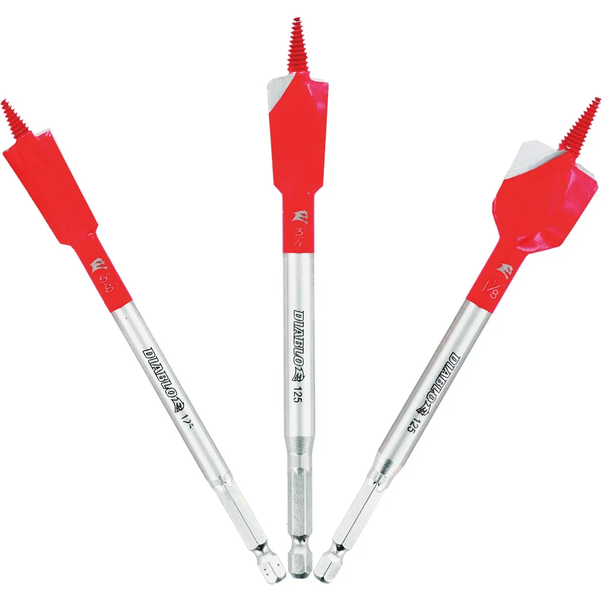 Smooth Diablo Demo Demon Spade Bit Set 3-Piece Lightweight