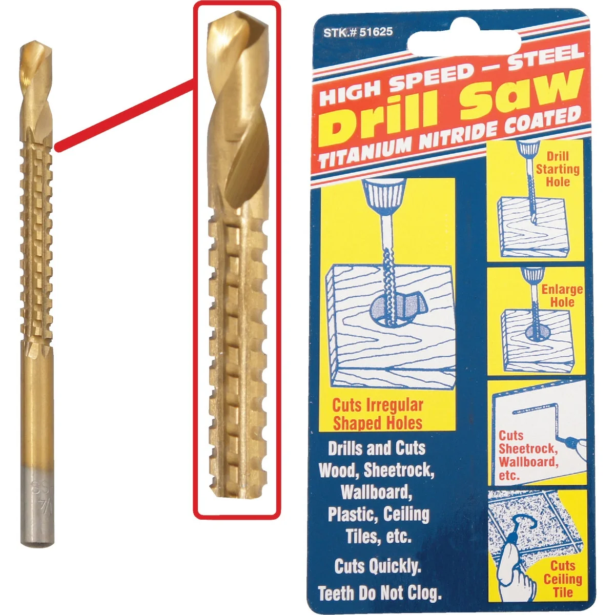 Fashionable Way Tools 3-5 8 In. Titanium Drill Bit Crafted