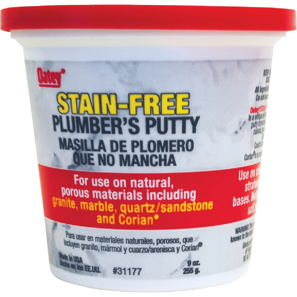 Authentic Oatey 9 Oz. Stain- Plumber's Putty Proven