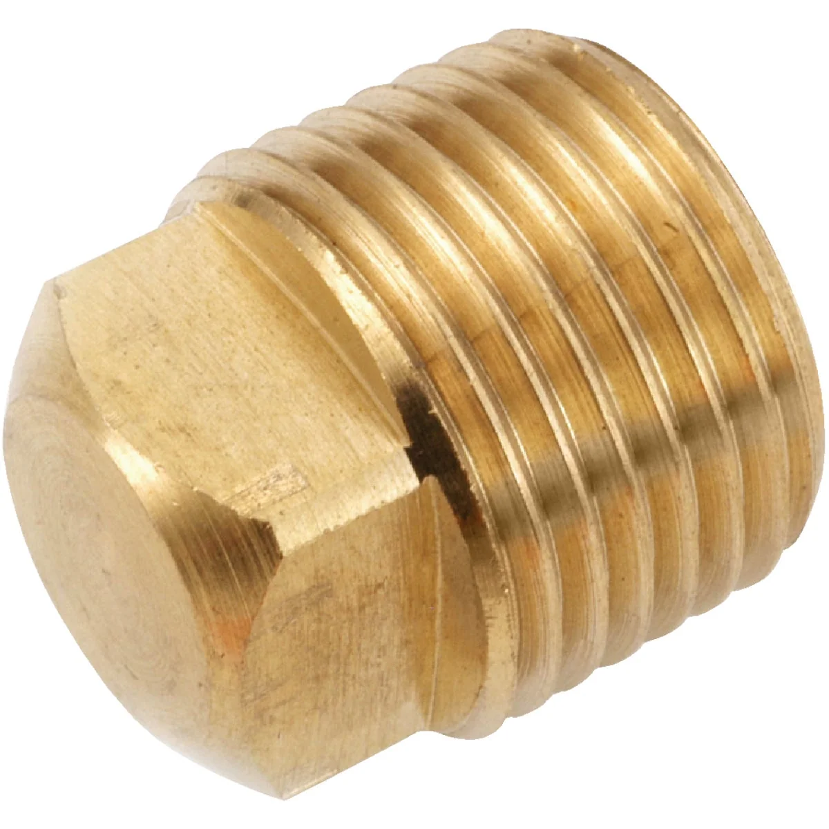 High-End Anderson Metals 1 4 In. Yellow Brass Square Head Square Plug Functional