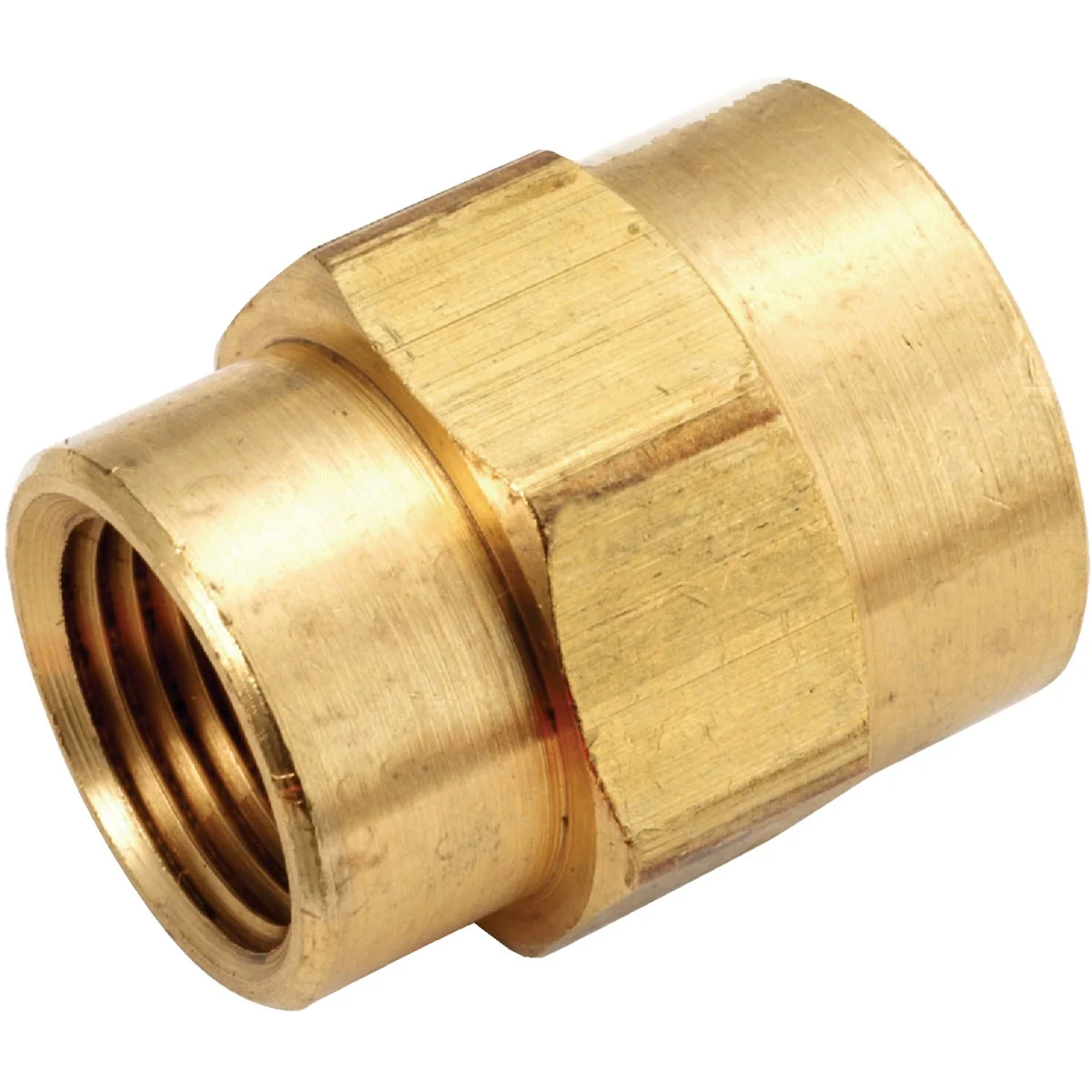 Verified Anderson Metals 3 8 In. x 1 8 In. Yellow Brass Reducing Coupling Artisan