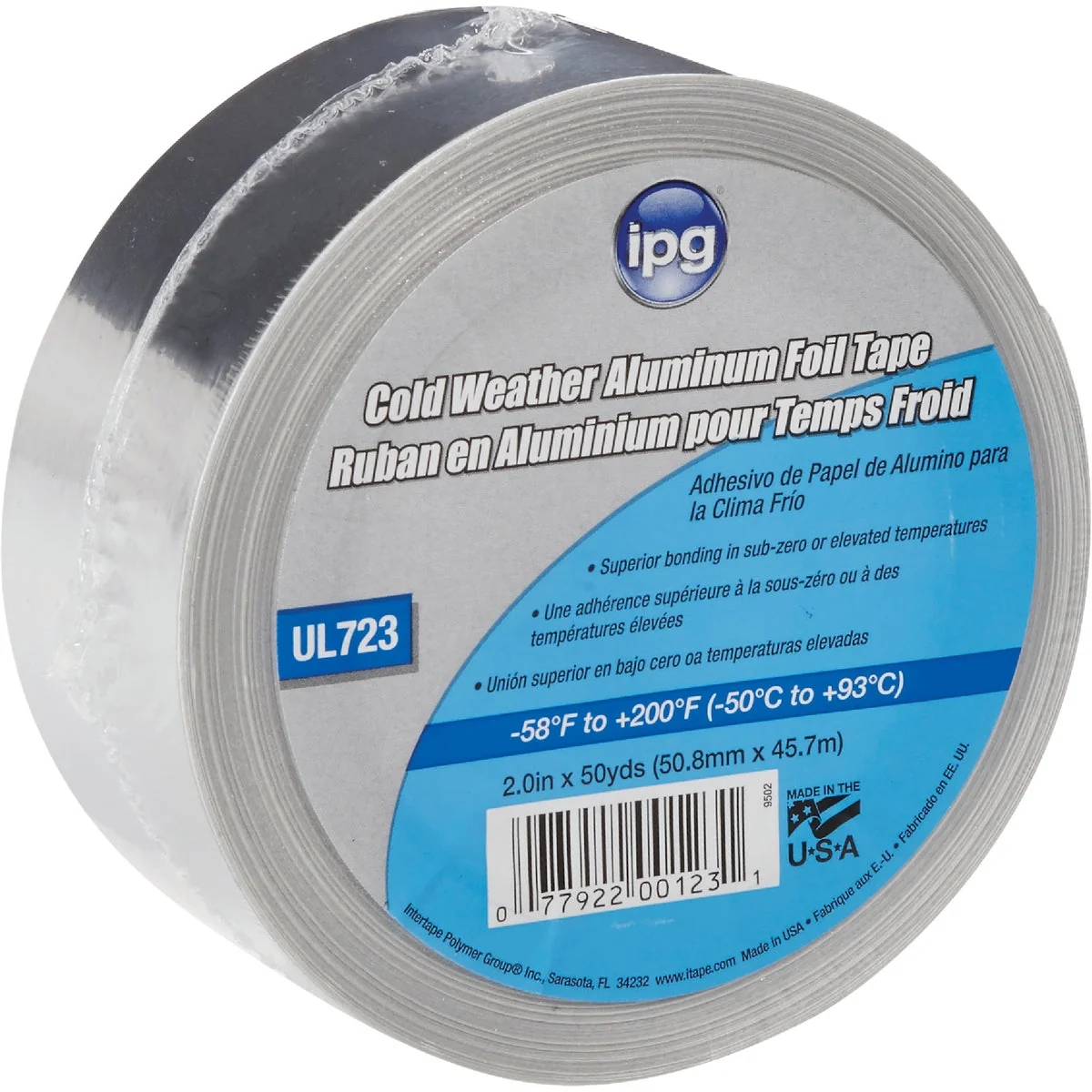 Detailed Intertape 2 In. x 50 Yd. UL723 Cold Weather Aluminum Foil Tape Sustainable