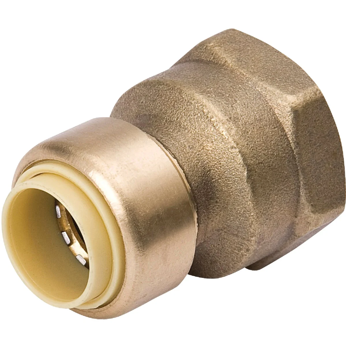 Effective ProLine 1 2 In. x 3 4 In. FPT Brass Push Fit Adapter Dependable