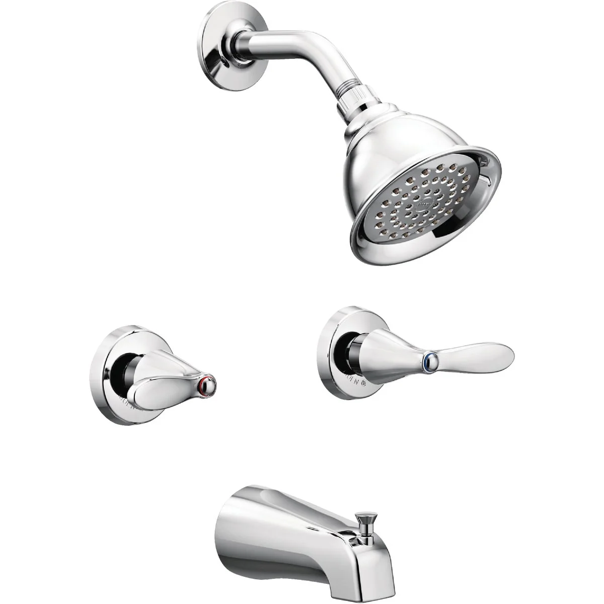 Consistent Moen Chrome 2-Handle Lever Tub and Shower Faucet Fine Crafted