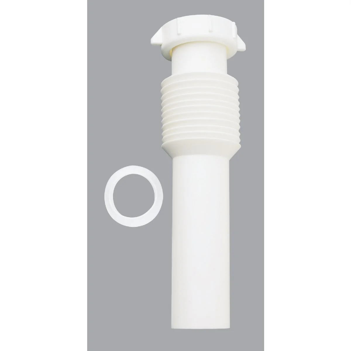 Fine Crafted Do it 1-1 2 In. x 12 In. White Plastic Tailpiece Solid