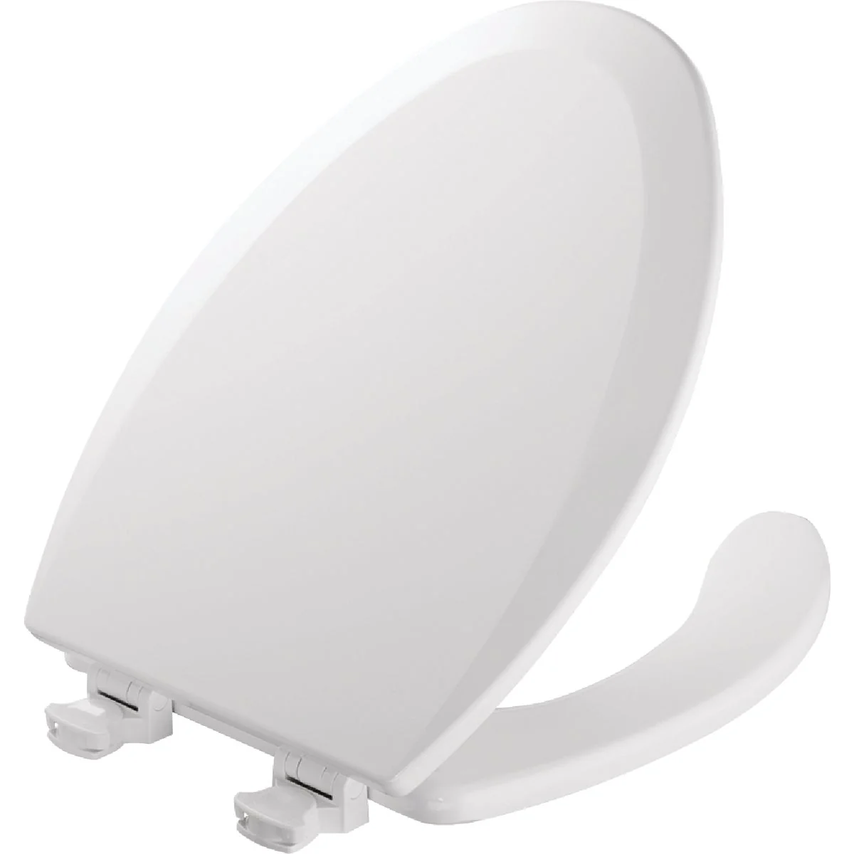 Eco-Friendly Mayfair Commercial Elongated Open Front White Toilet Seat with Cover Exclusive