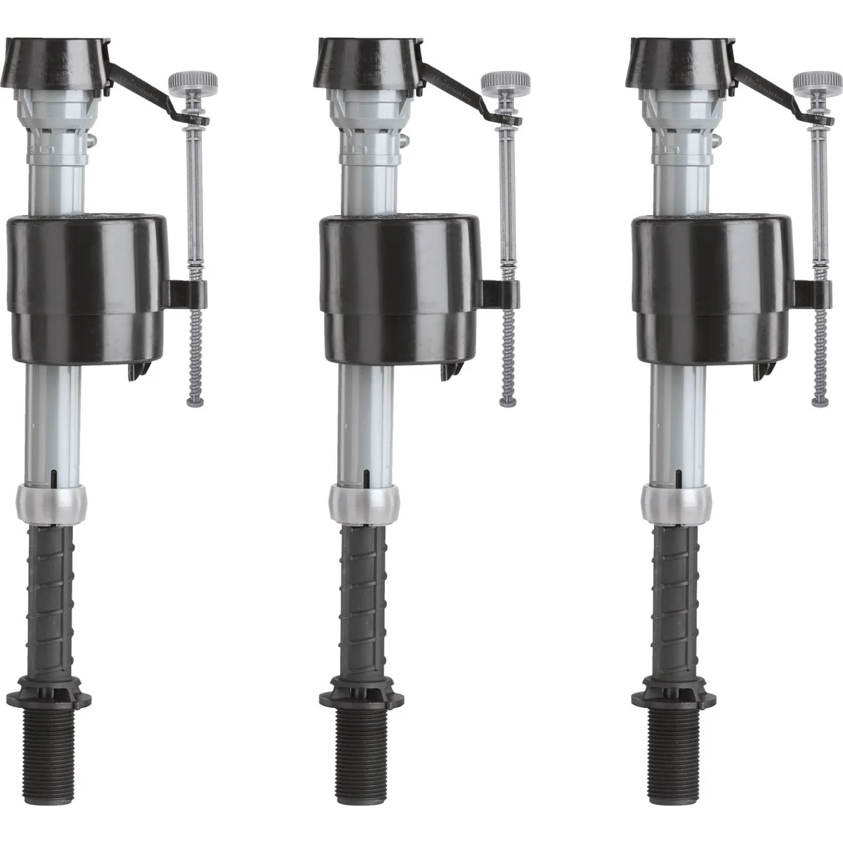 Environmentally Friendly Fluidmaster 3.5 - 7 GPF Plastic Universal Anti-Siphon Fill Valve 3 Ct. Next-Generation