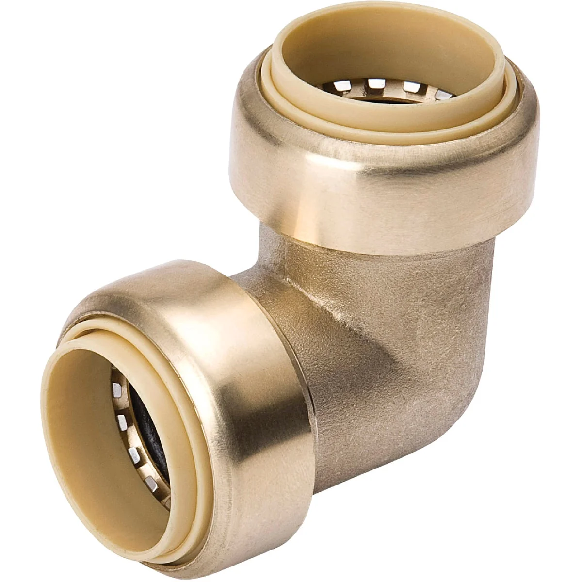 Smart ProLine 1 2 In. PF x 1 2 In. PF 90 Deg. Push Fit Brass Elbow 1 4 Bend Organic