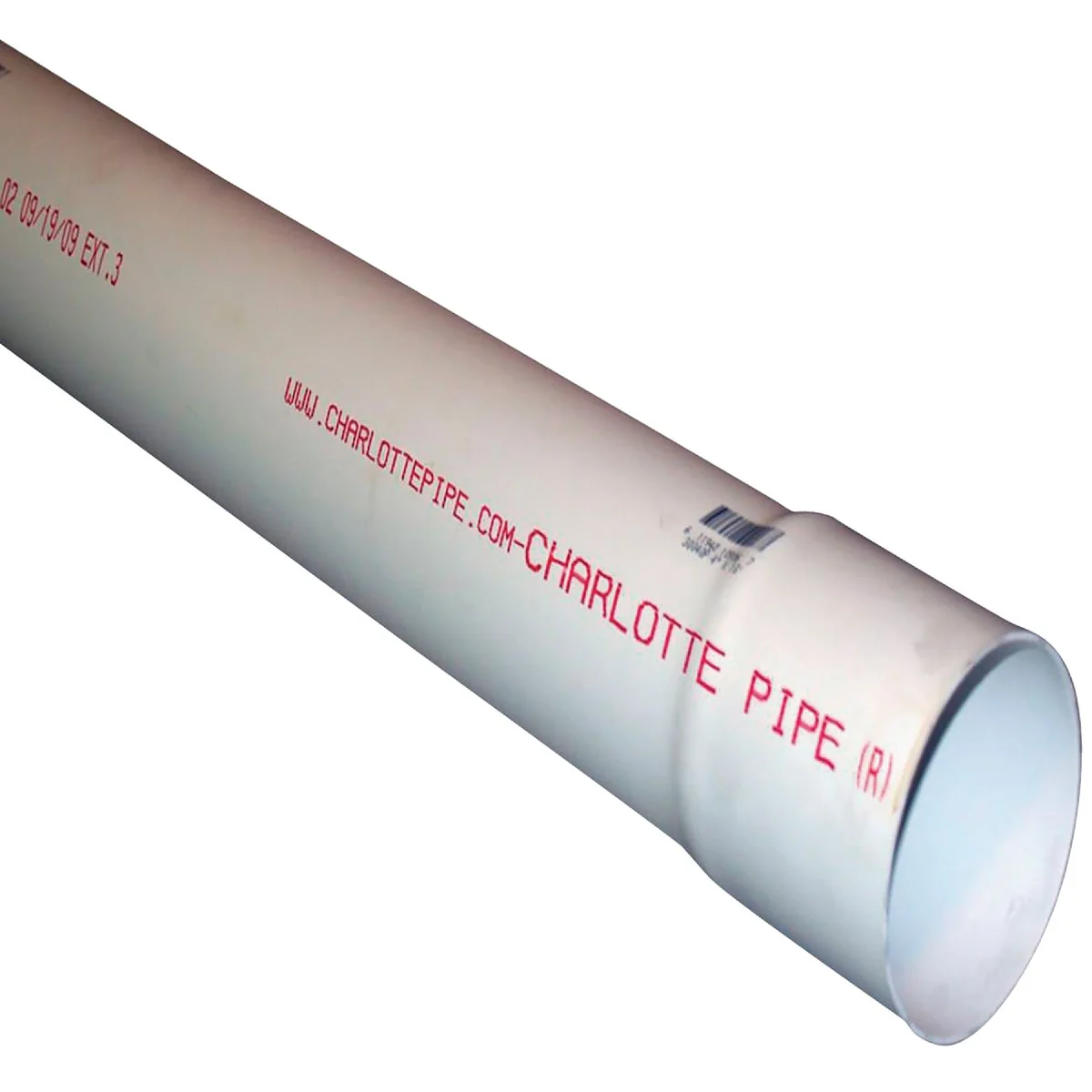 Trusted Charlotte Pipe 3 In. x 10 Ft. Solid PVC Drain and Sewer Pipe Belled End Long-Lasting