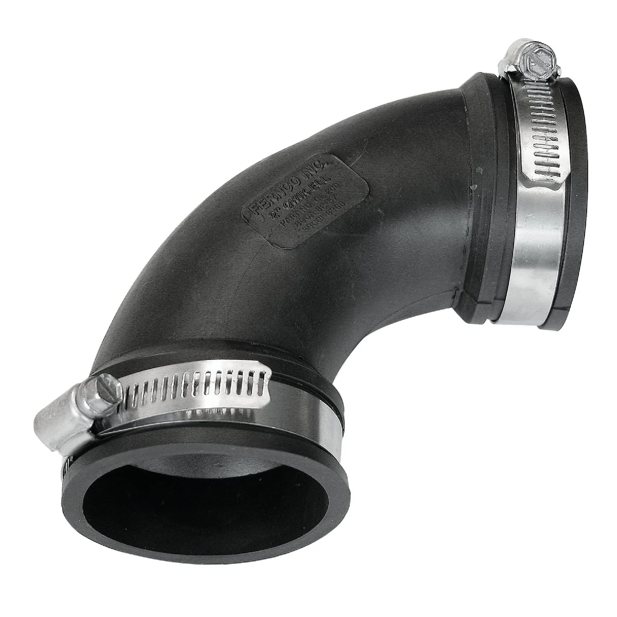 Refined Fernco Flexible 2 In. 90 Deg. Flexible Repair PVC Sewer Drain Elbow 1 4 Bend Natural