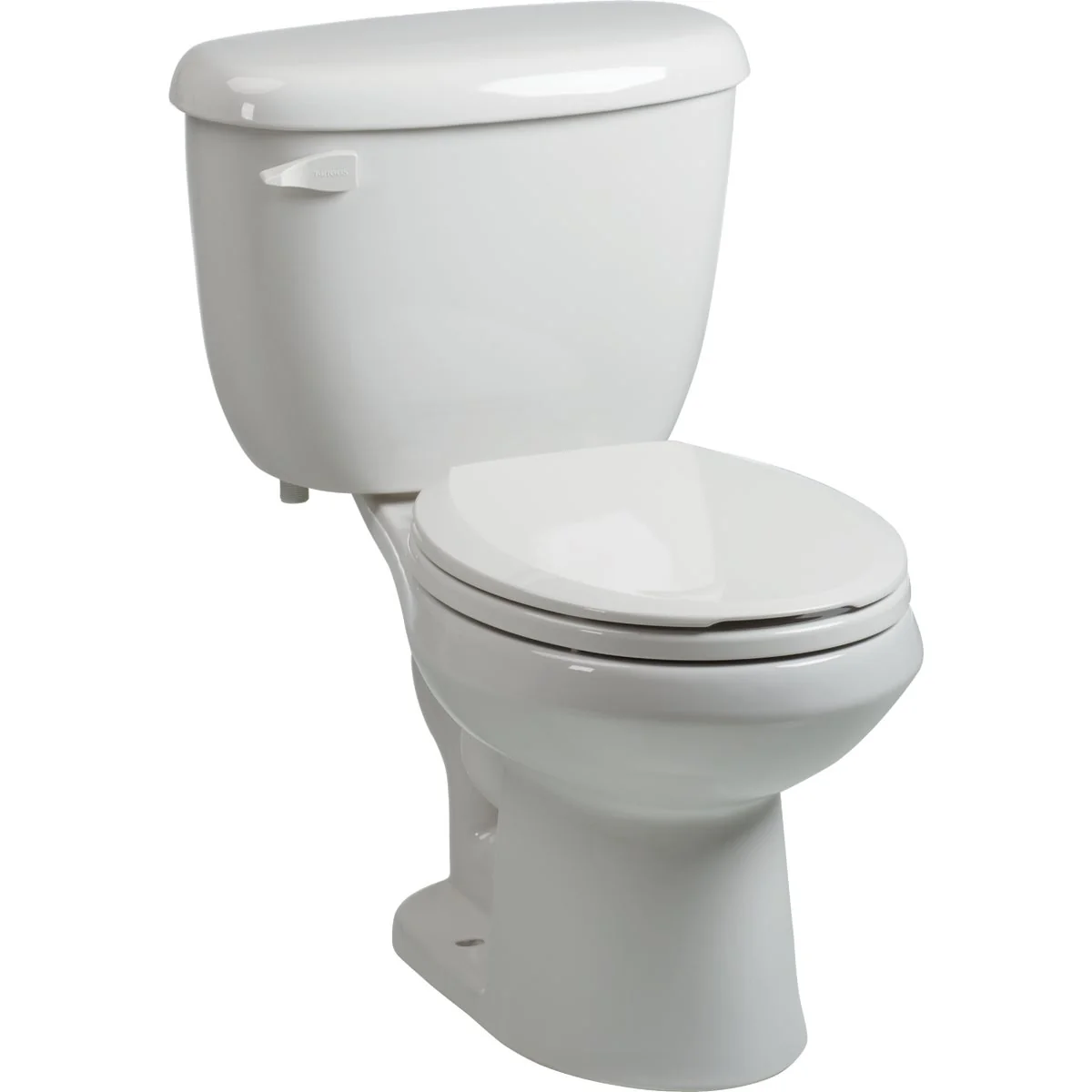 Flexible Briggs White Round Bowl 1.28 GPF Toilet Express Trusted