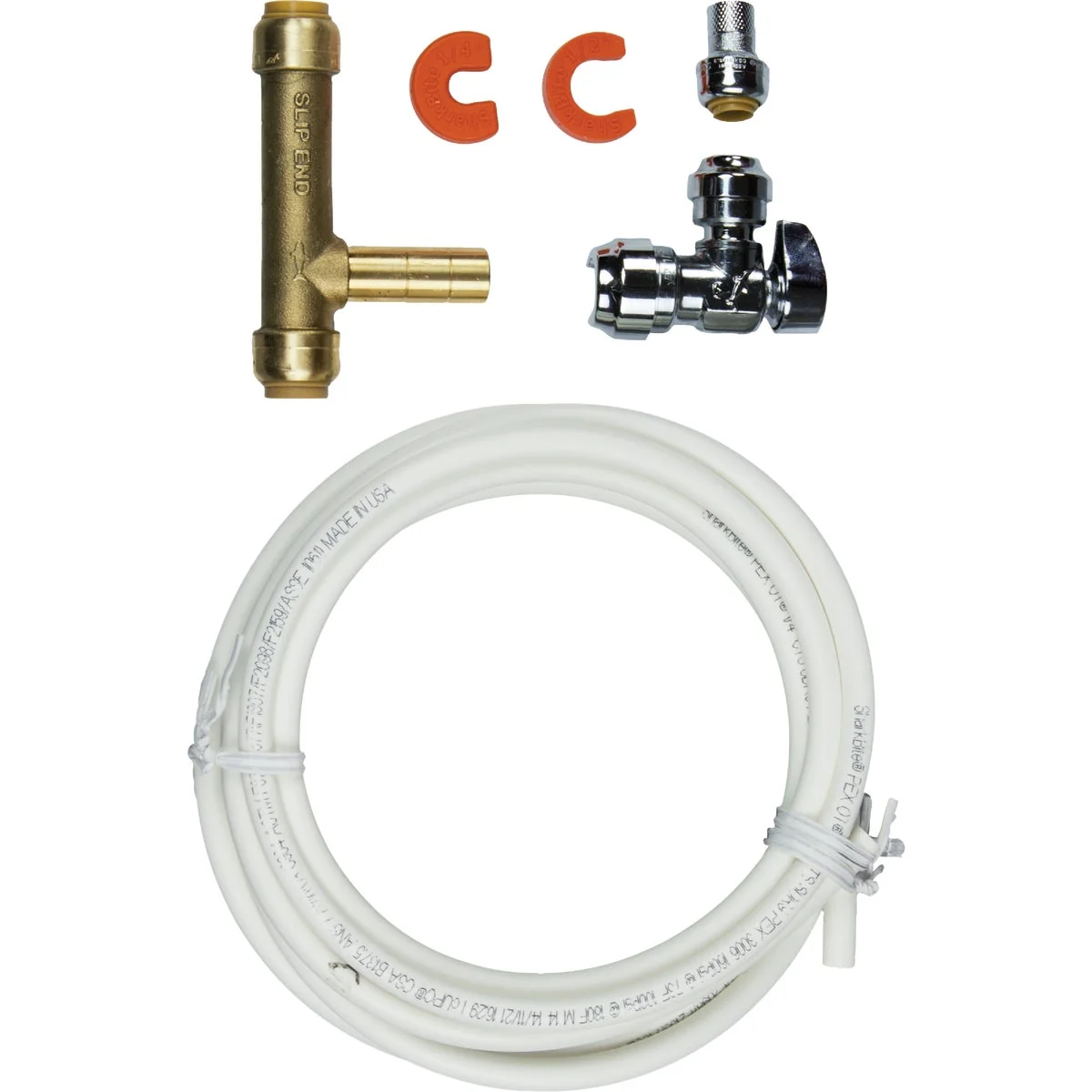 Elite SharkBite1 2 In. x 1 4 In. Ice Maker Installation Kit Contemporary