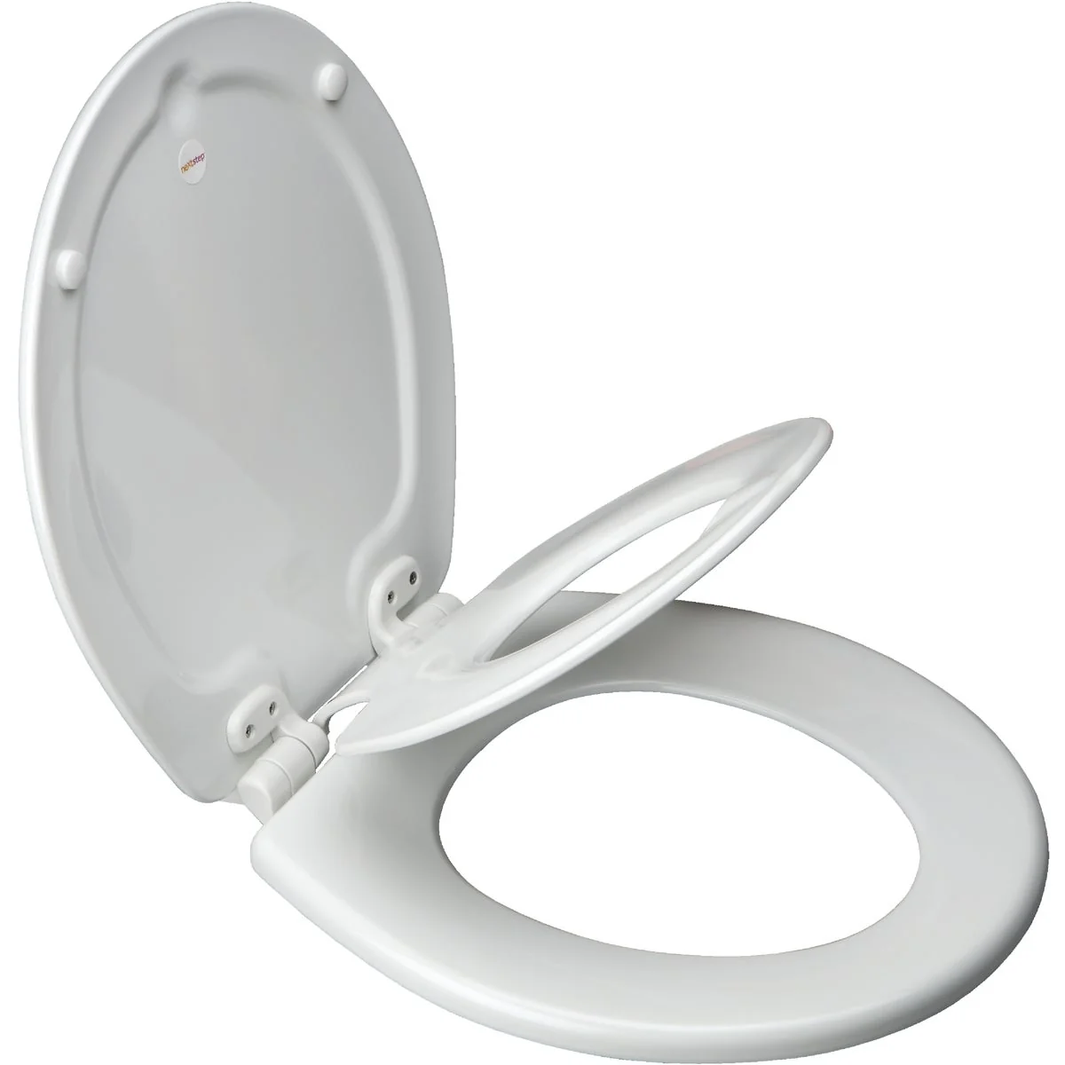Official Mayfair NextStep2 Round Closed WhisperClose White Enameled Wood Toilet Seat Consistent