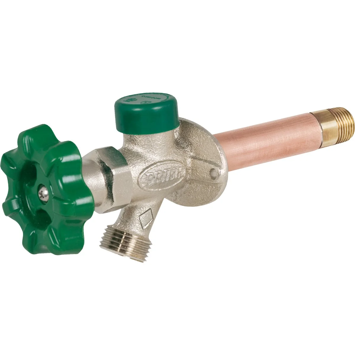 Relaxed Prier 1 2 In. SWT x 1 2 In. IPS x 10 In. Quarter-Turn Frost Wall Hydrant Exclusive