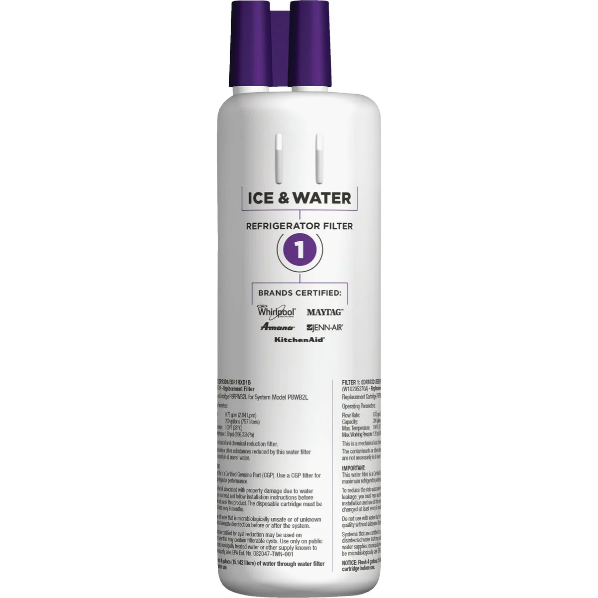 Innovative EveryDrop by Whirlpool Filter 1 Icemaker Refrigerator Water Filter Cartridge Soft