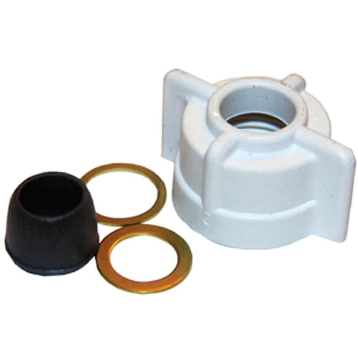 Versatile Lasco 1 2 In. FPT x 3 8 In. OD Tube White Plastic Slip Joint Nut and Washer Exceptional
