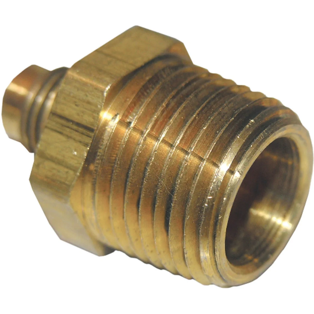 Verified Lasco 1 4 In. M x 3 8 In. MPT Brass Flare Adapter Traditional