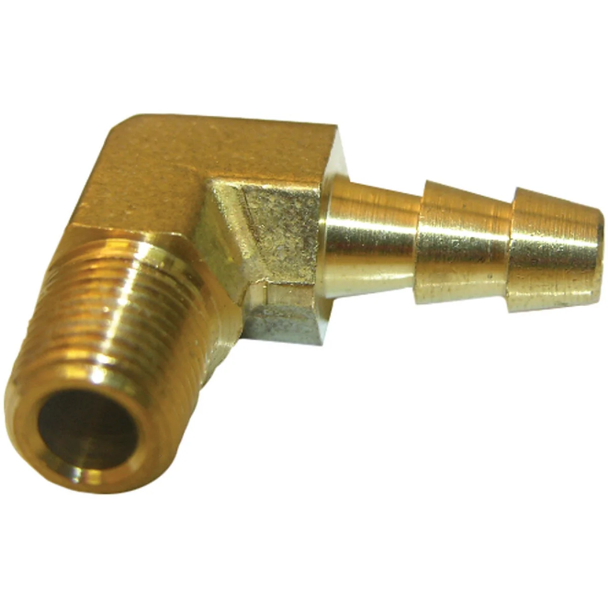 Quality Lasco 1 4 In. MPT x 1 4 In. Hose Barbed 90 Deg. Brass Elbow 1 4 Bend Optimized
