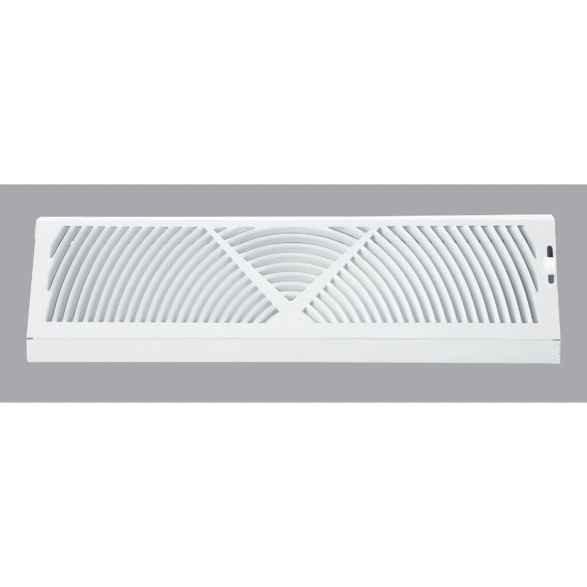 Healthy Home Impressions 18 In. White Steel Baseboard Diffuser Traditional