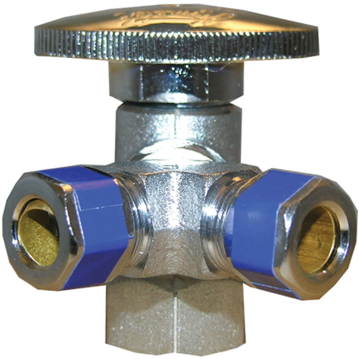 Fine Lasco 1 2 In. IP x 3 8 In. Compression x 3 8 In. Compresson Quarter Turn Angle Valve Functional