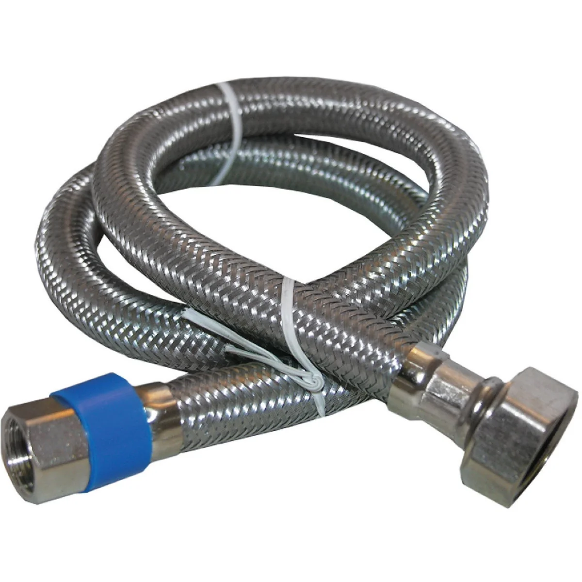 Prestigious Lasco 3 8 In. C x 1 2 In. FIP x 48 In. L Stainless Steel Braided Supply Faucet Connector Casual