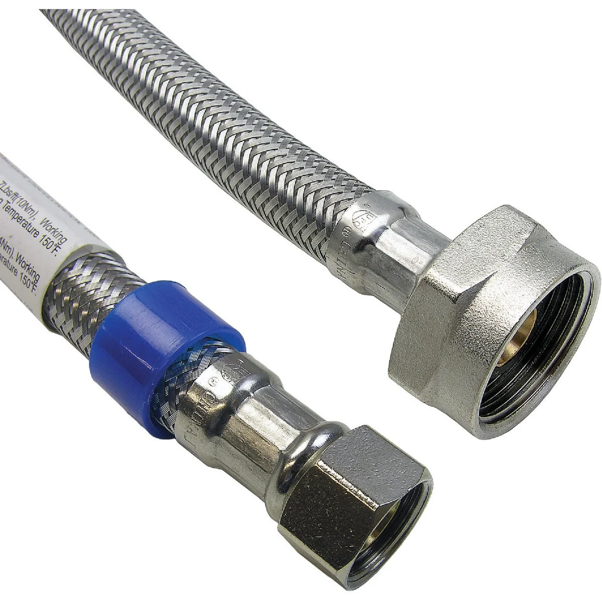 Prestigious Lasco 3 8 In. C x 7 8 In. BC x 9 In. L Braided Stainless Steel Flex Line Toilet Connector High-Quality