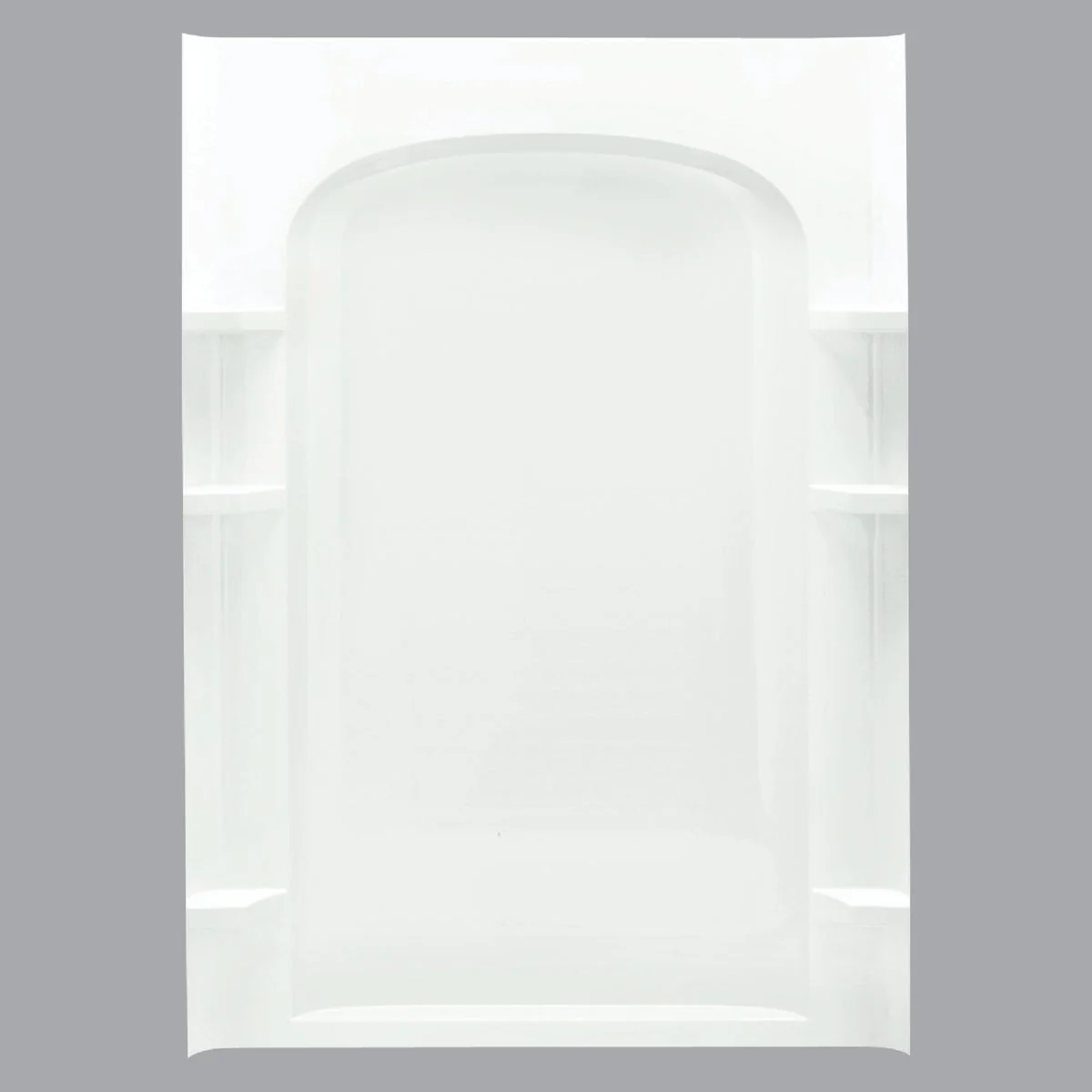 Fine Crafted Sterling 48 In. W x 75-3 4 In. H White Vikrell Shower Back Wall Modern