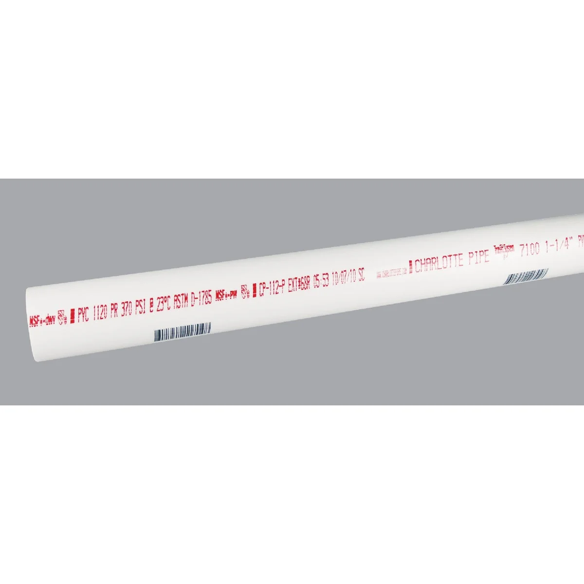 High-Quality Charlotte Pipe 1-1 4 In. x 10 Ft. Cold Water Schedule 40 PVC Pressure Pipe Trendy