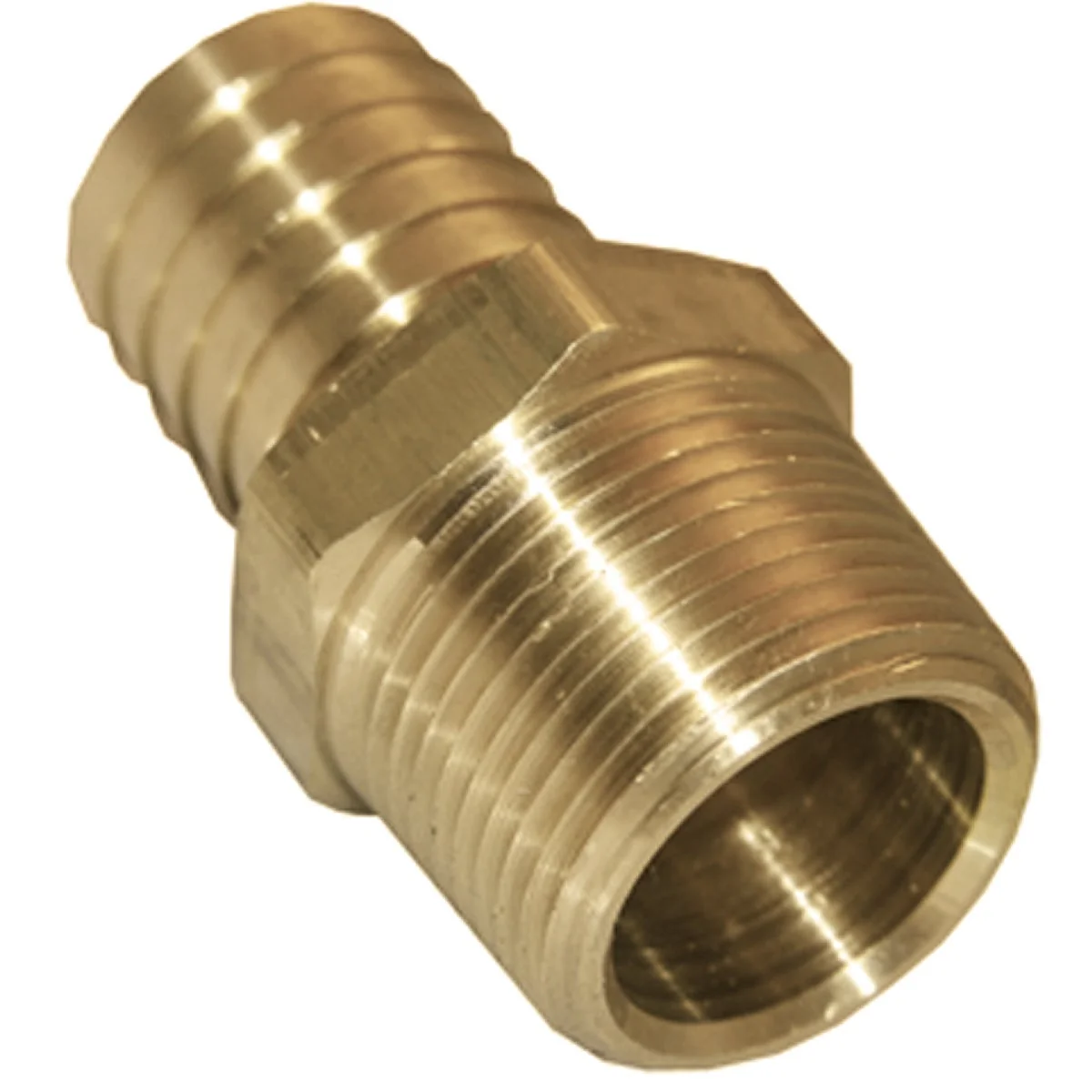 Lightweight Lasco 1 4 In. MPT X 1 2 In. Brass Hose Barb Adapter Genuine