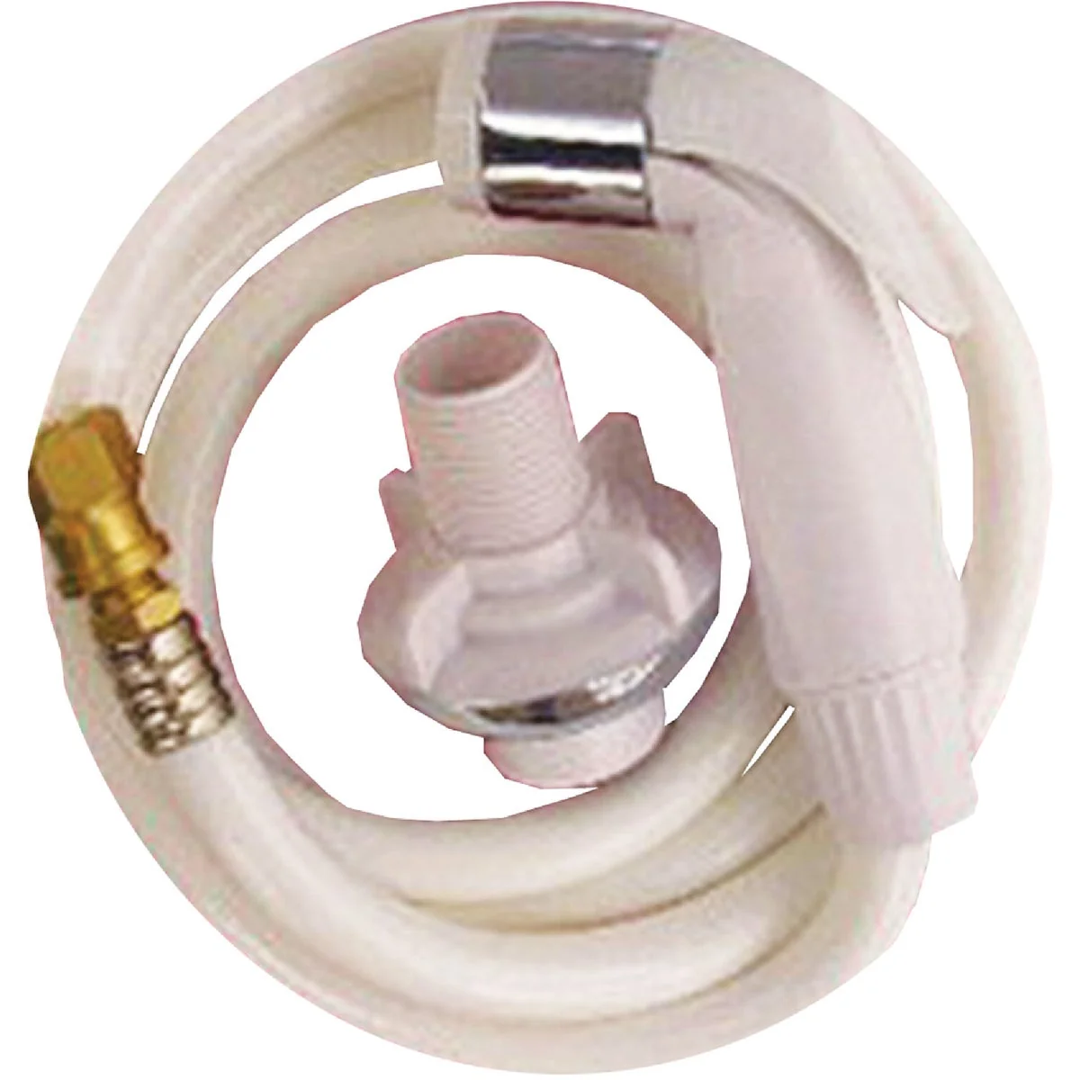 Comfortable Lasco 48 In. White Spray Head with Hose Sprayer Lightweight