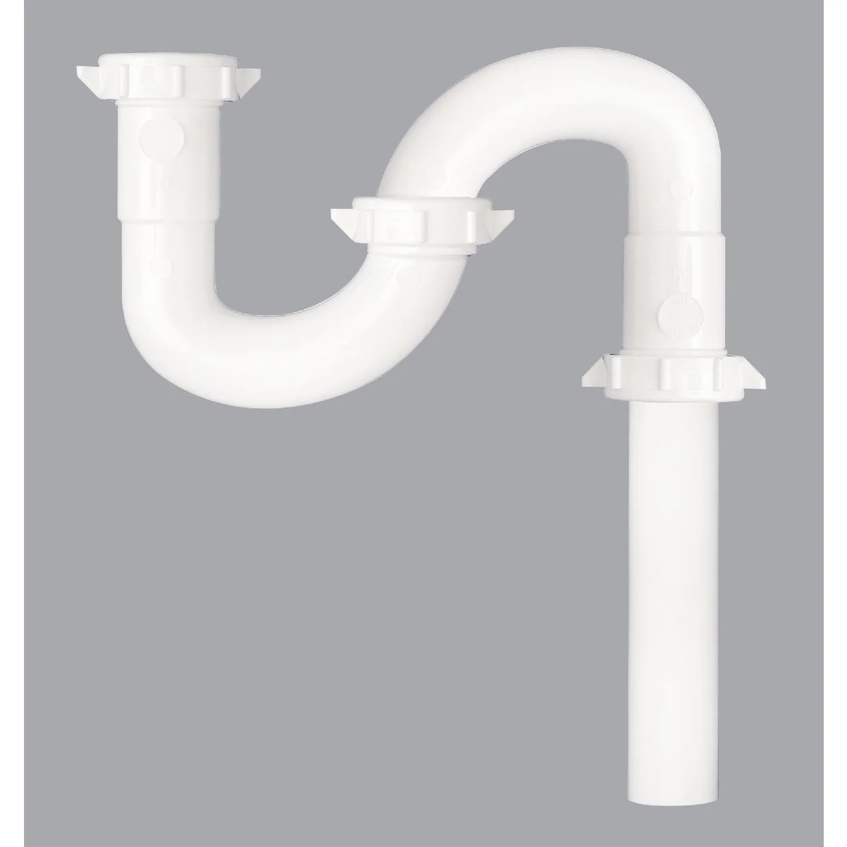 Luxury Do it 1-1 2 In. x 1-1 2 In. White Plastic S-Trap Easy-to-Use