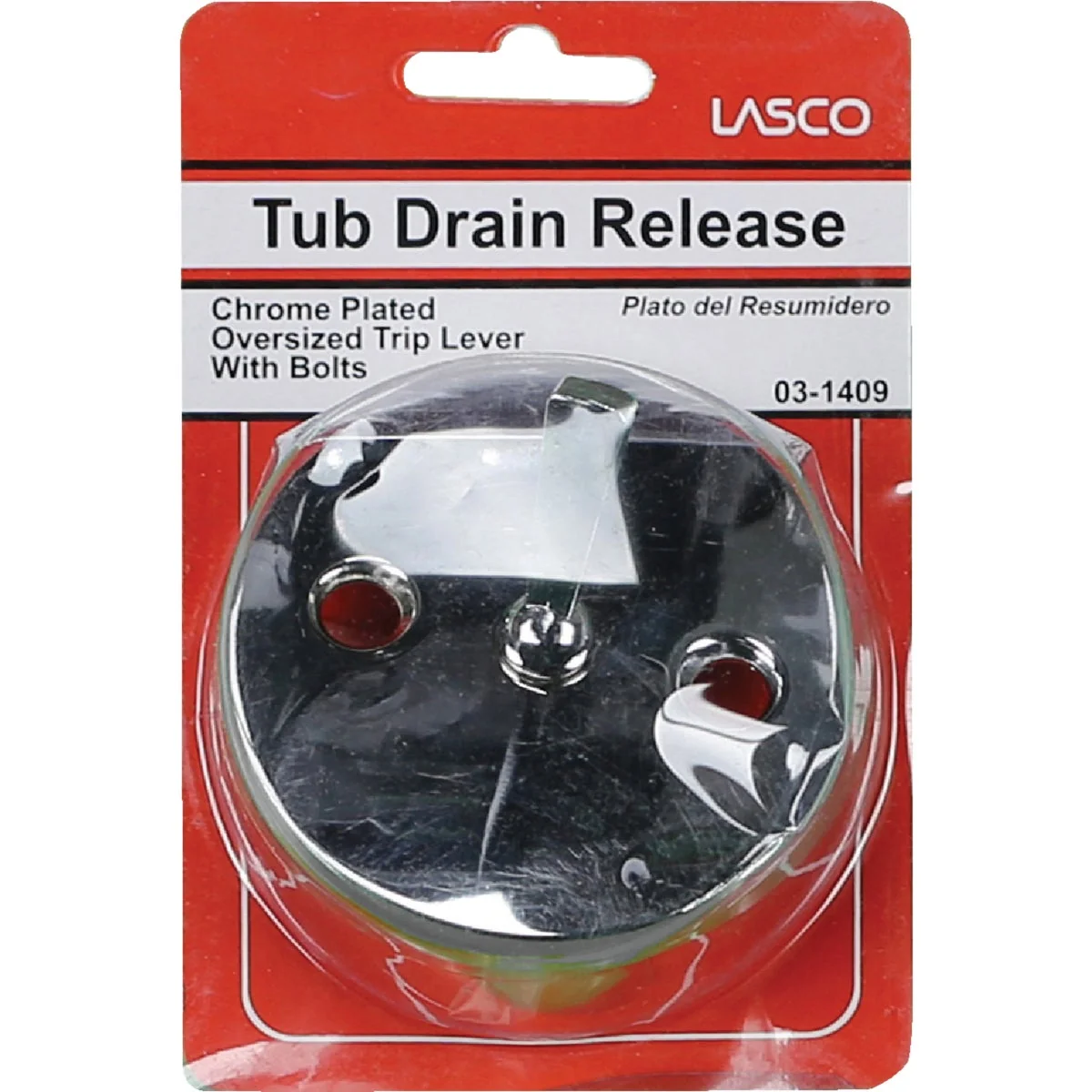 Carefully Designed Lasco Two-Hole Chrome Oversized Bath Drain Face Plate with Trip Lever Minimalist