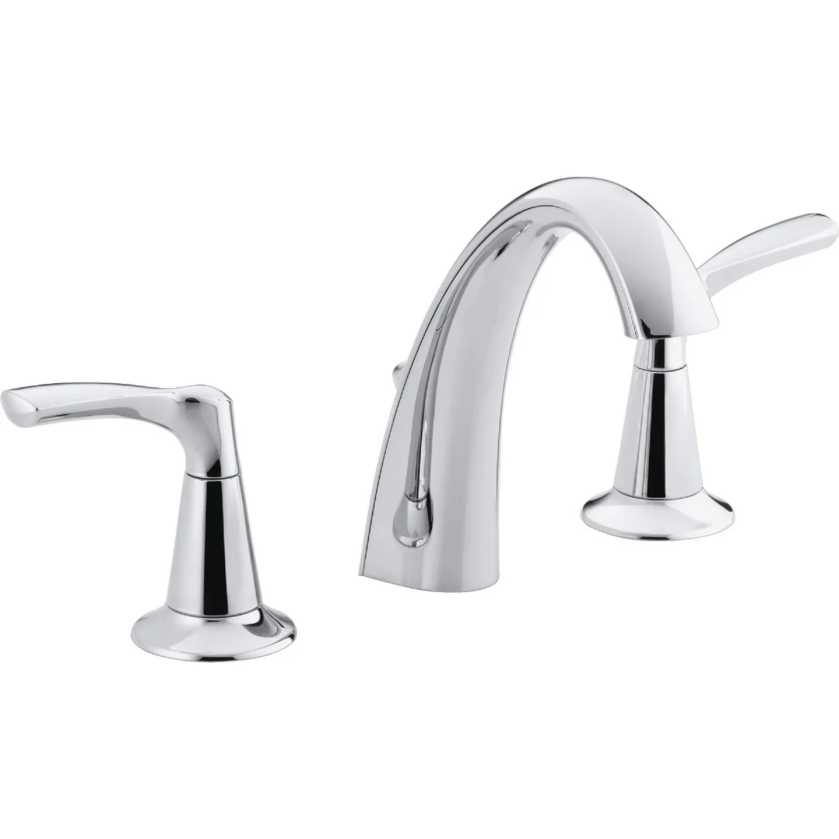 Versatile Kohler Mistos Chrome 2-Handle Lever 8 In. Widespread Bathroom Faucet with Pop-Up Expertly Made